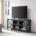 Hudson & Canal 65 in. Sawyer Rectangular TV Stand Charcoal Gray TV1402